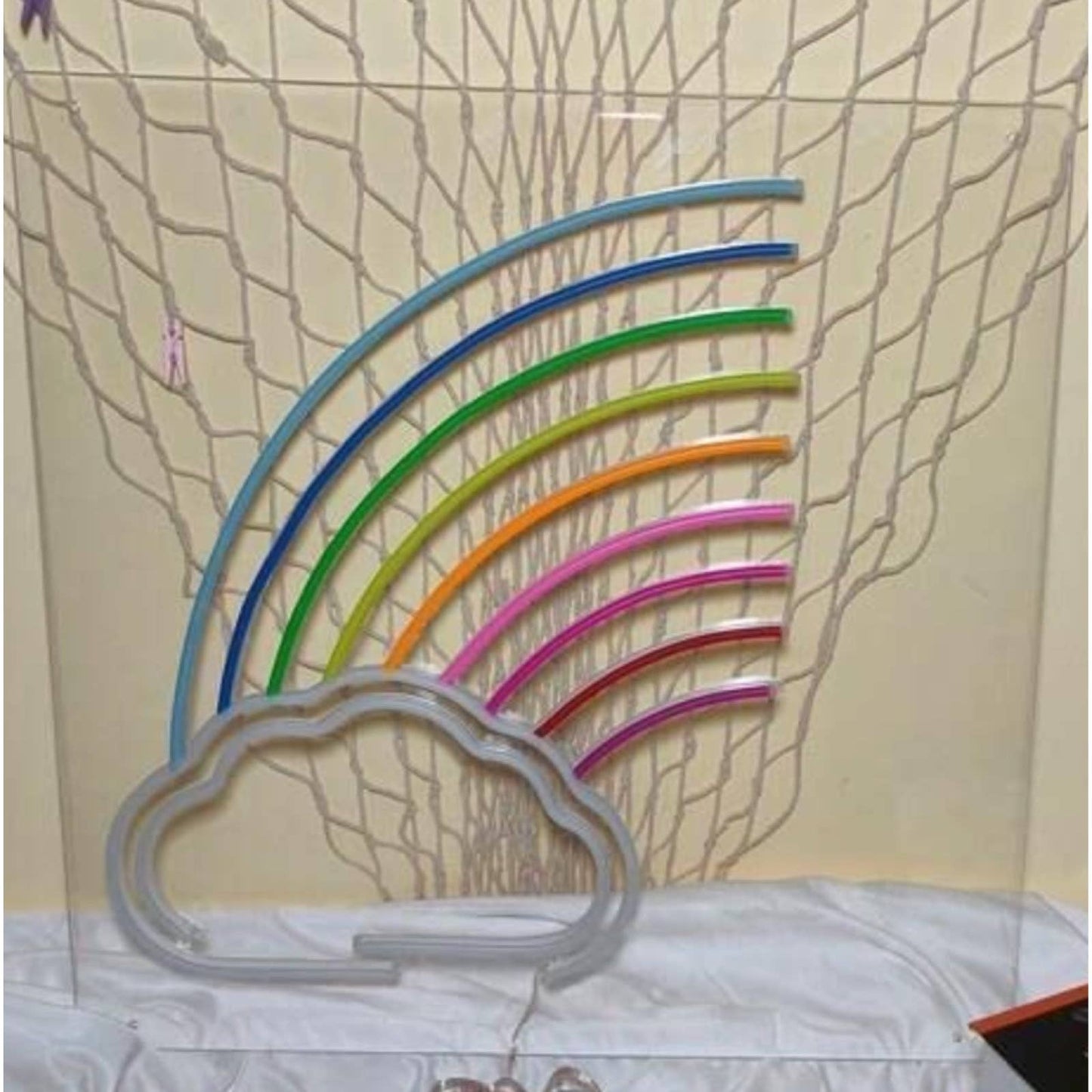 Amazing Colorful Bright Rainbow Cloud LED Night Light Room Wall Decoration