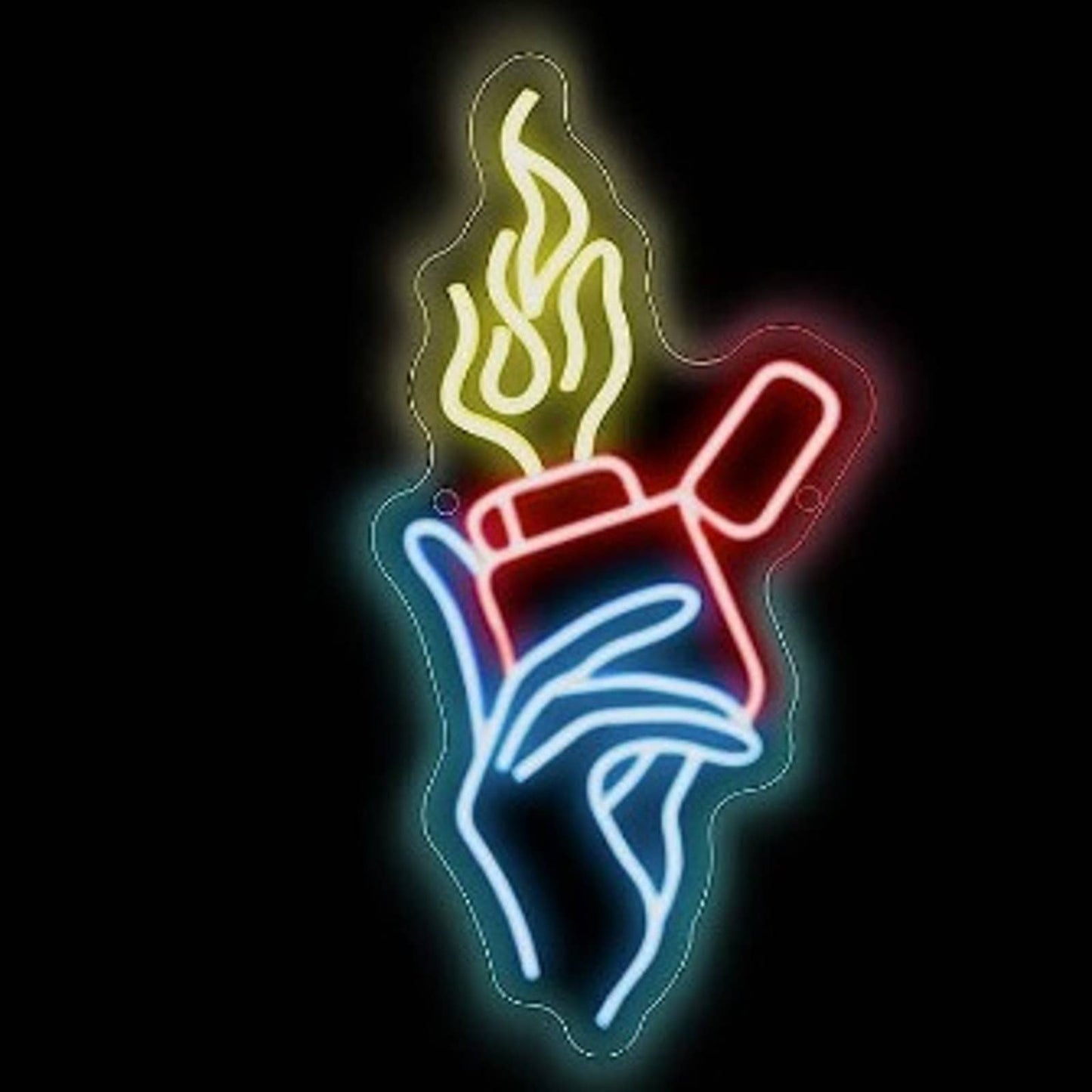 Vivid Bright Lighter in Hand LED Night Light Room Wall Decoration