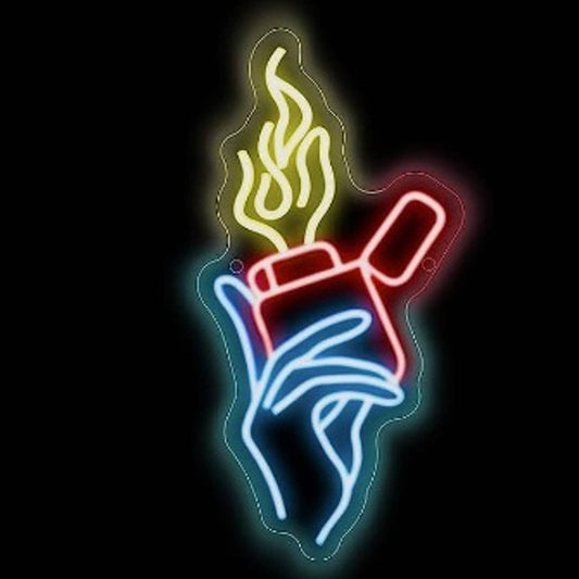 Vivid Bright Lighter in Hand LED Night Light Room Wall Decoration
