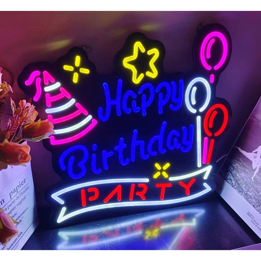 Quality Bright “Happy Birthday, Party” LED Night Light Celebration Decoration