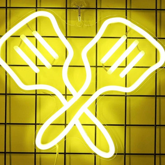 Fun Vivid Bright Spatulas LED Night Light Kitchen Room Wall Decor