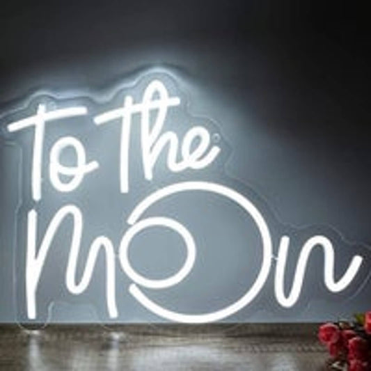 Lovely Bright Vivid White To the Moon LED Night Light Room Wall Decoration