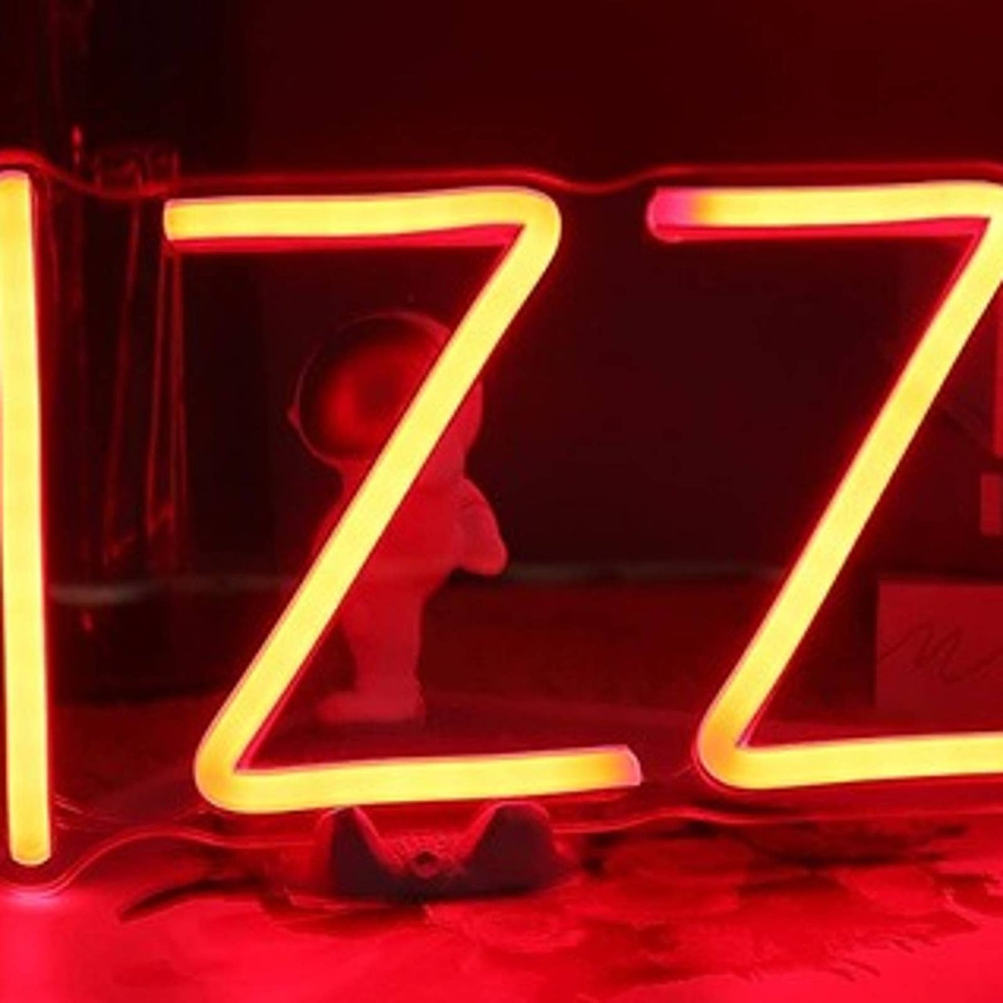 Simple Bright Red PIZZA LED Night Light Business Store Shop Sign