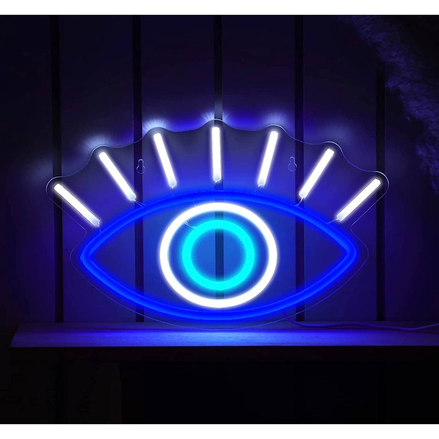 Vivid Blue Eye LED Night Light Room Wall Decoration