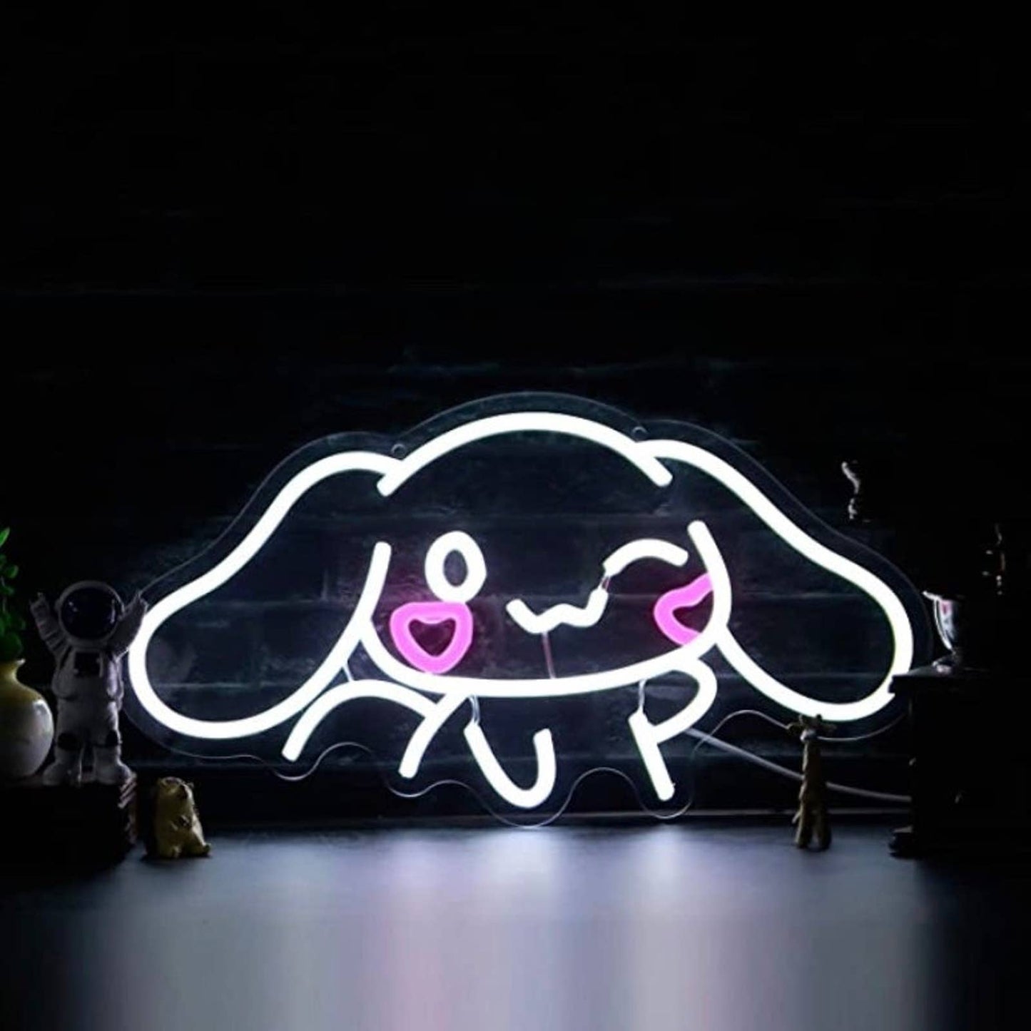 Super Cute Waving Heart Cheek Cinnamoroll LED Night Light Room Wall Decoration