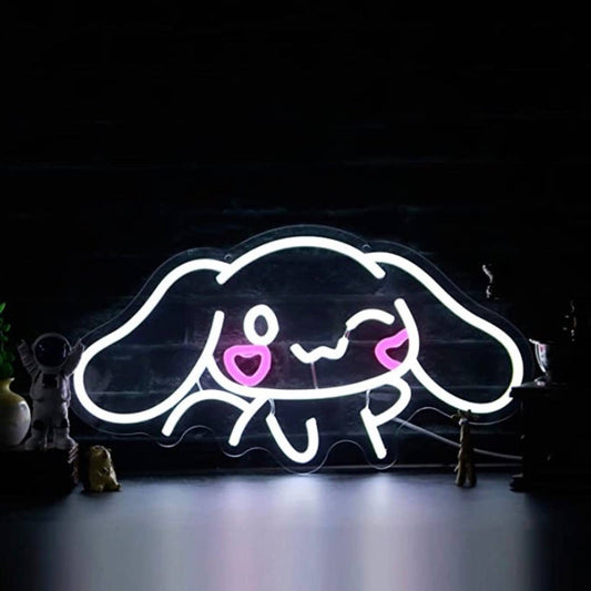 Super Cute Waving Heart Cheek Cinnamoroll LED Night Light Room Wall Decoration