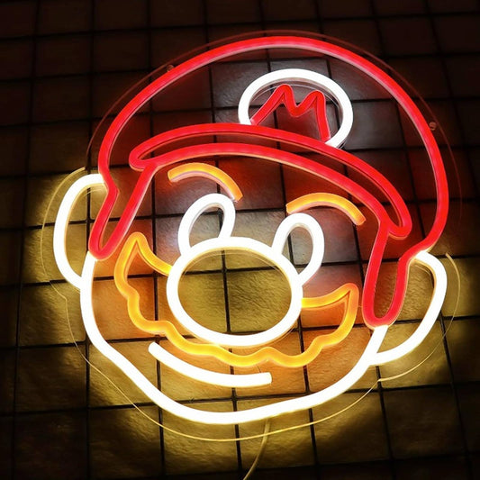 Vivid Bright Quality Super Mario Bros LED Night Light Video Game Room Decor