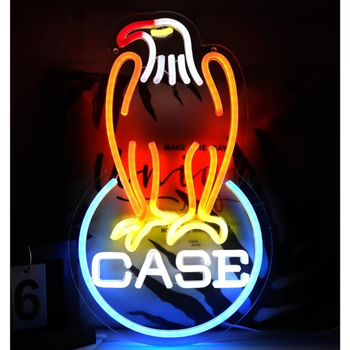 Vivid Bright Case Eagle Logo Machinery Company LED Night Light Wall Decor