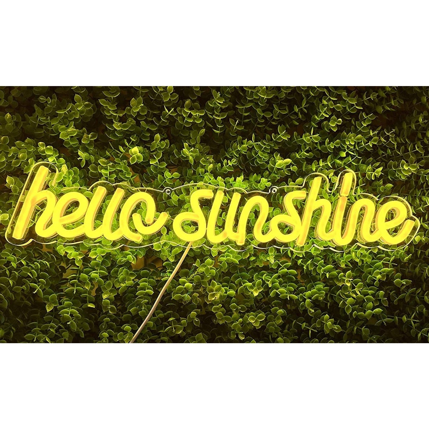 Lovely Warm Cute Bright “Hello Sunshine” LED Night Light Room Wall Decoration