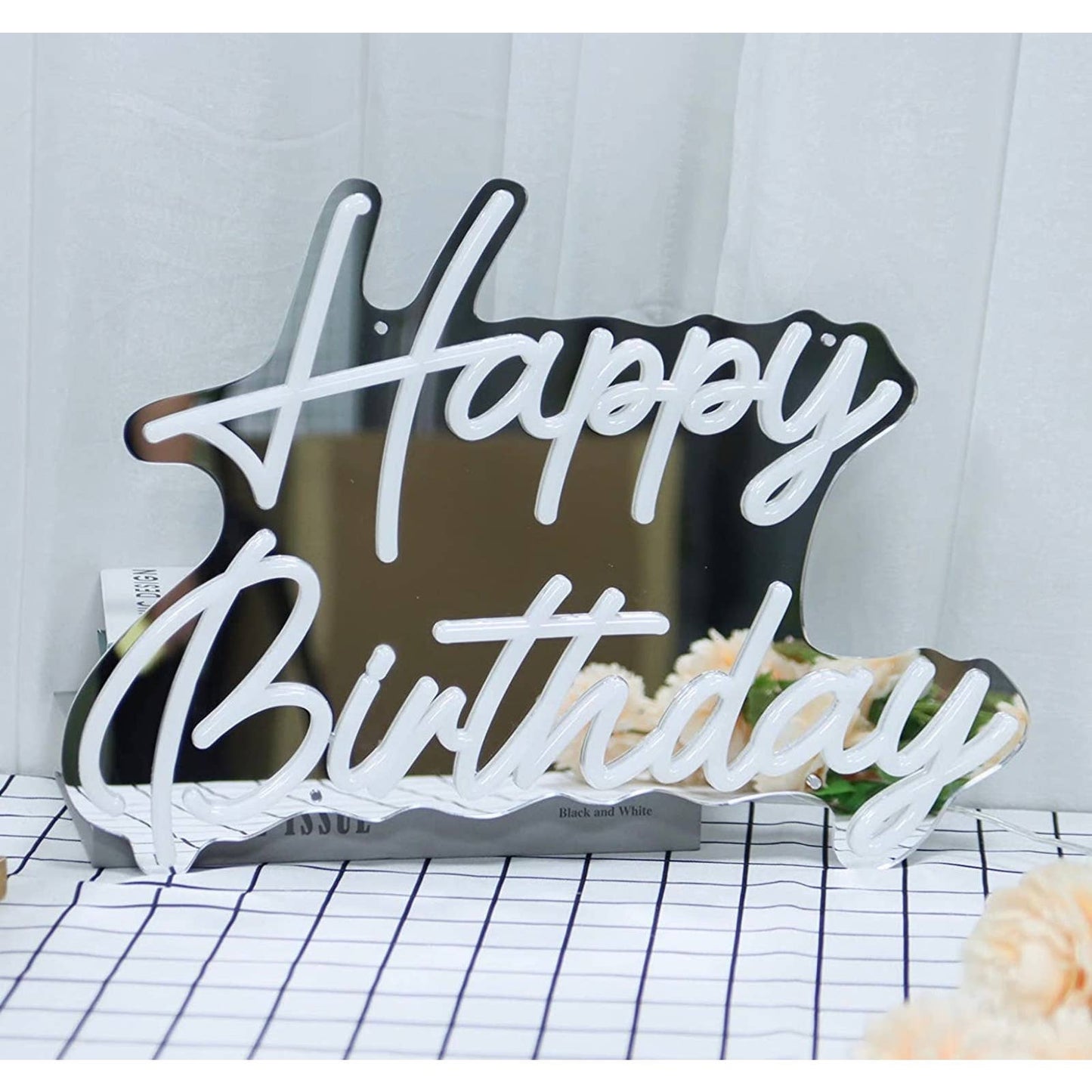 Vivid Bright Warm Bright Happy Birthday LED Light Celebration Party Decoration