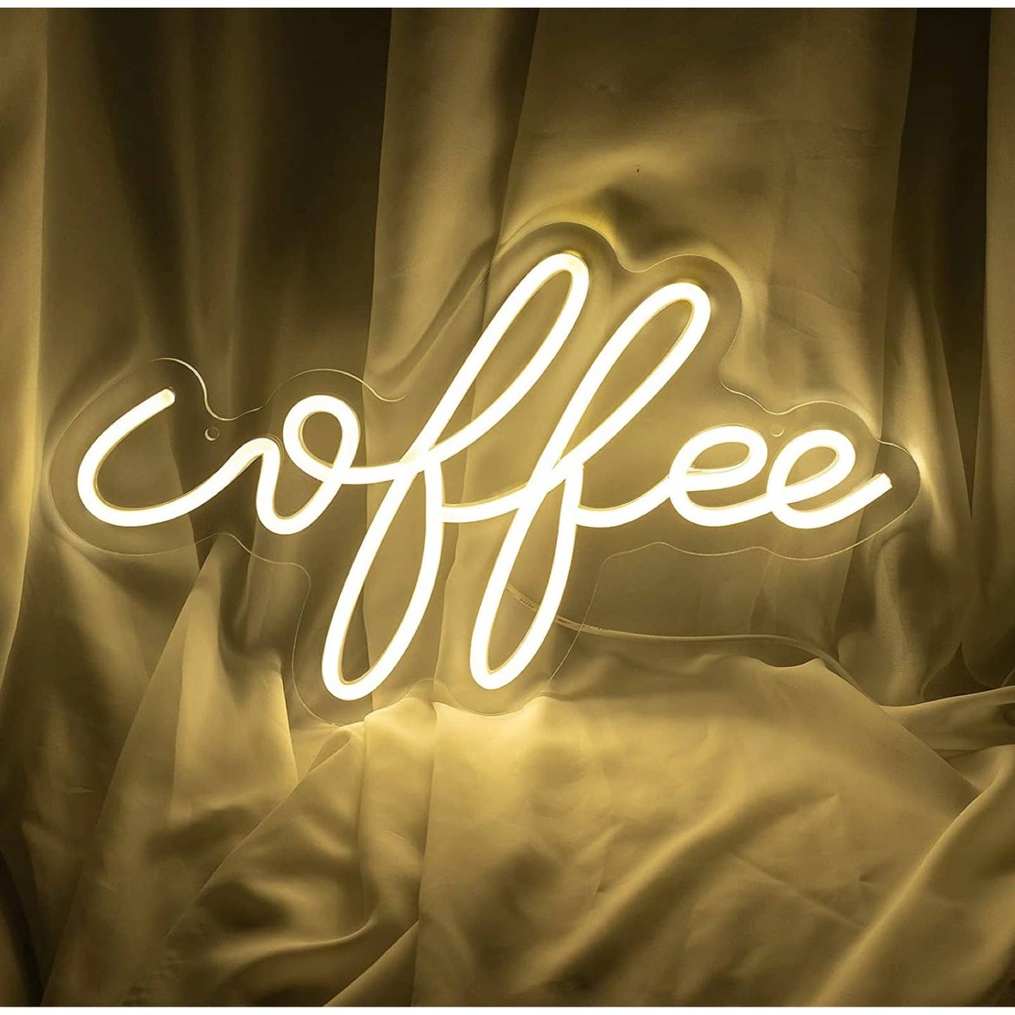 Simple Lovely Bright “coffee” LED Night Light Kitchen Decoration