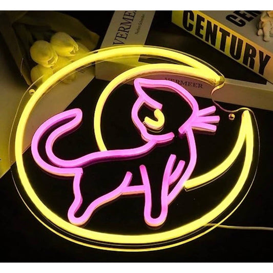 Lovely Bright Luna Kitty Cat Sailor Moon LED Night Light Anime Japan Decor