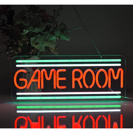 Retro Green / White / Red Game Room LED Night Light Room Wall Decoration