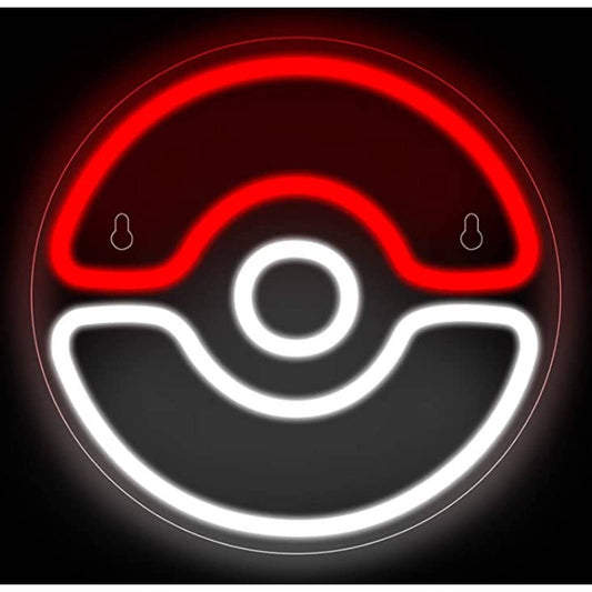 Fun Bright Pokeball LED Night Light Pokemon Anime Cartoon Room Wall Decoration