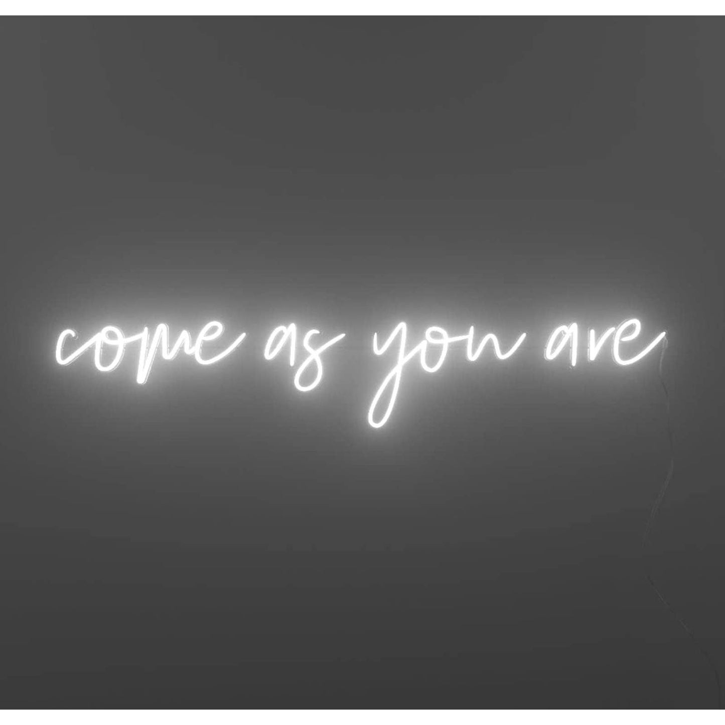 Lovely Bright White “Come As You Are” LED Night Light Room Wall Decoration