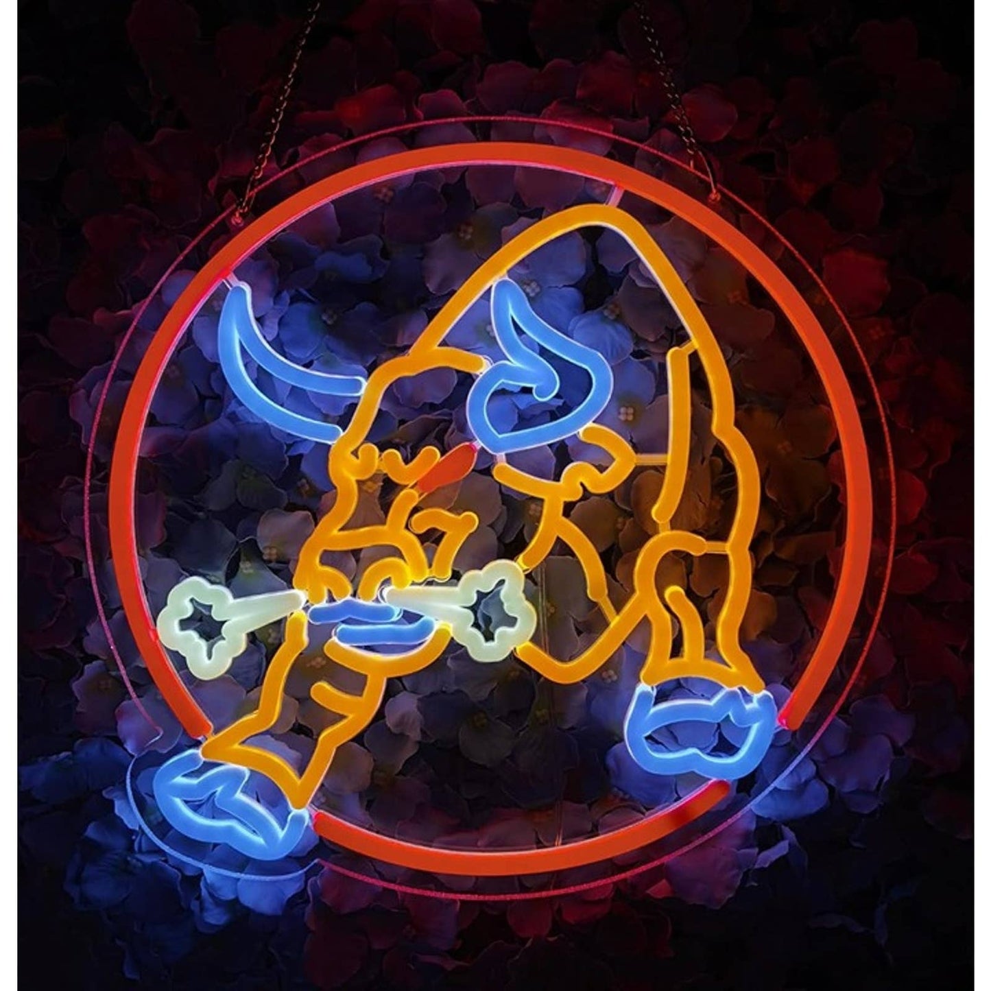 Vivid Bright Raging Bull LED Night Light Room Wall Decoration