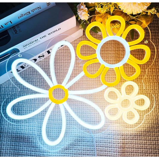 Lovely Vivid Bright Flower Cluster LED Night Light Room Wall Decoration