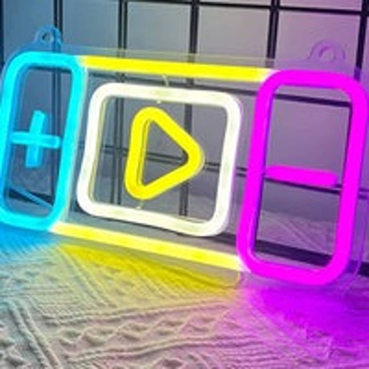 Fun Bright Color Switch Video Game LED Night Light Room Wall Decoration