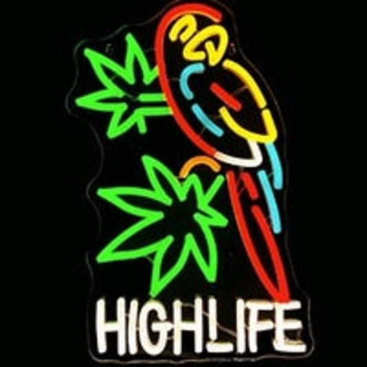 Colorful Parrot Plant LED Night Light Room Wall Decoration