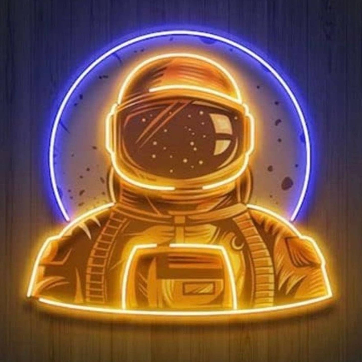 Cool Vivid Bright Astronaut Moon LED Night light Room Wall Decoration
