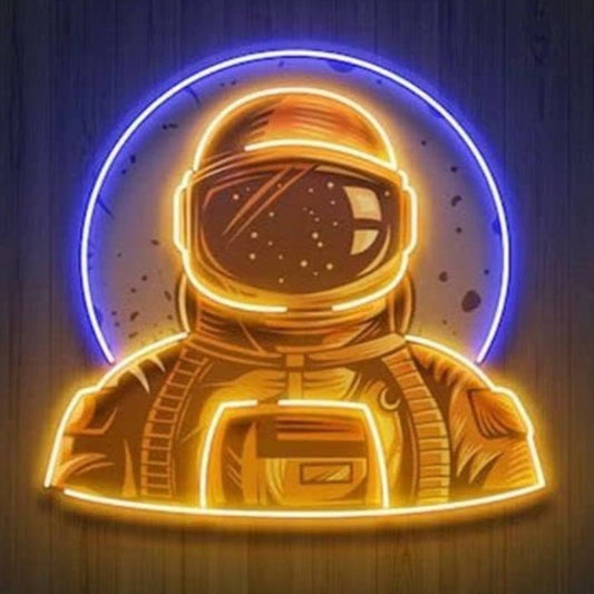 Cool Vivid Bright Astronaut Moon LED Night light Room Wall Decoration