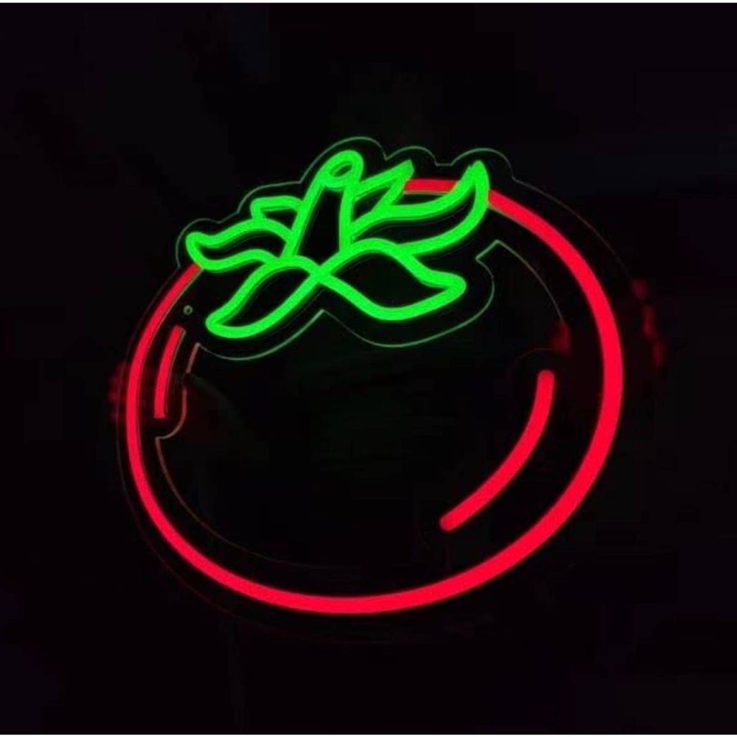 Tasty Bright Red Plump Tomato LED Night Light Room Wall Decoration