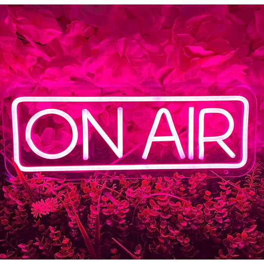 Lovely Vivid Bright Pink ON AIR LED Night Light Room Wall Decoration