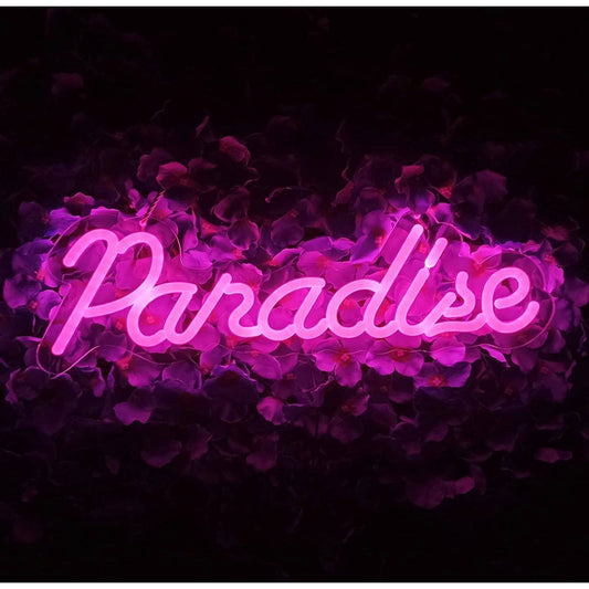 Lovely Bright Hot Pink Paradise LED Night Light Room Wall Decoration
