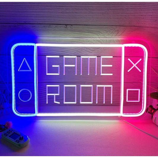 Fun Bright Red / Blue Switch Game Room LED Night Light Decoration