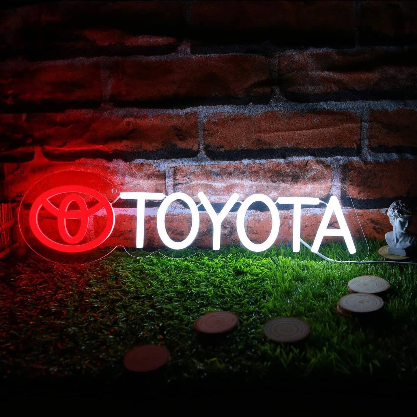 Bright Toyota Automotive Logo LED Night Light Car Dealer Garage Decor