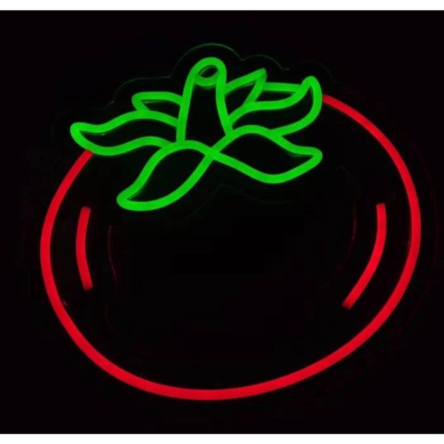 Tasty Bright Red Plump Tomato LED Night Light Room Wall Decoration