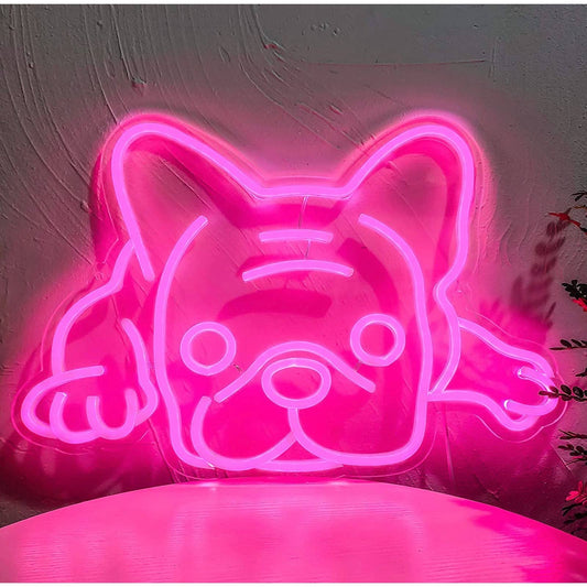 Super Adorable Bright White Chilling Frenchie French Bulldog LED Night Light