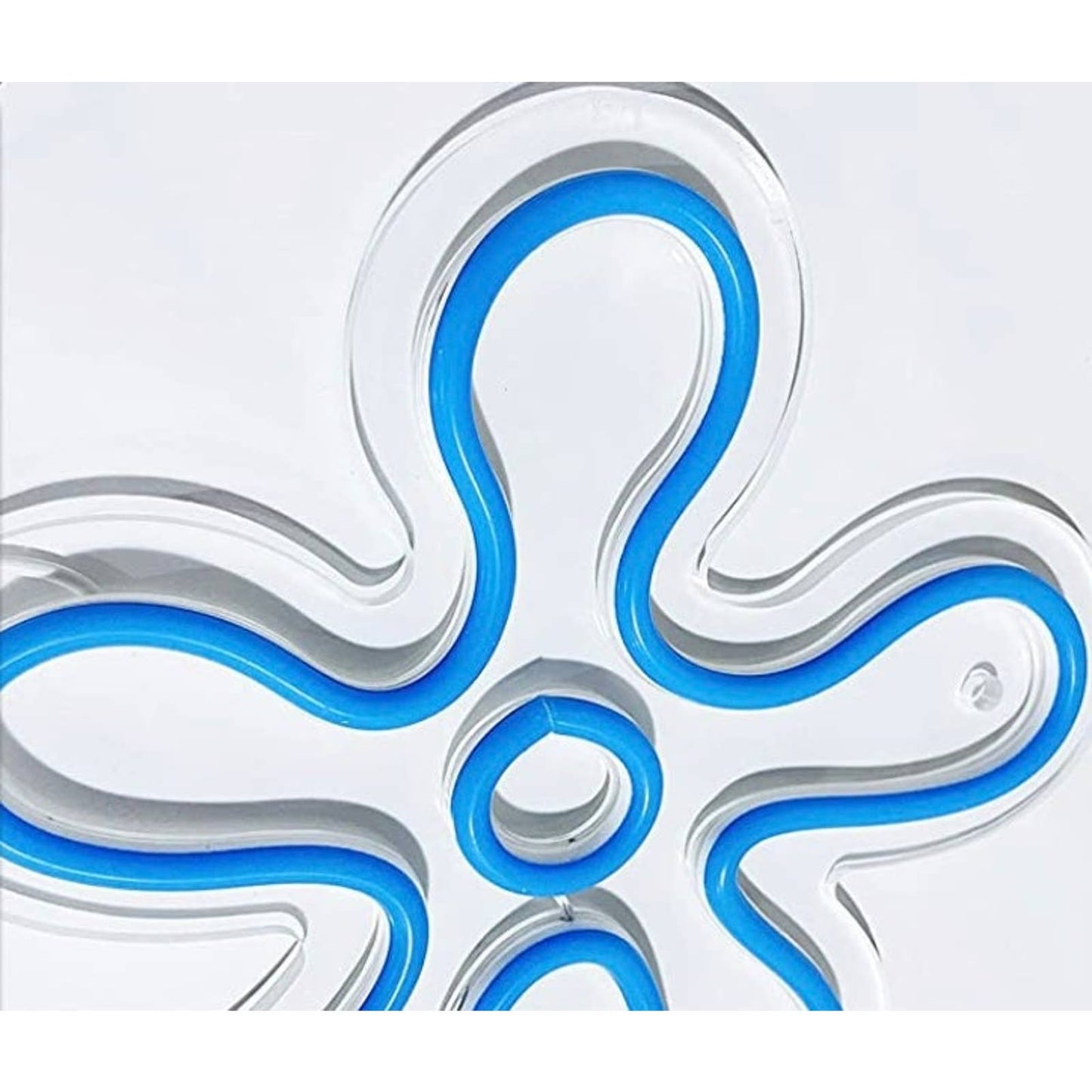 Fun Bright Blue Single SpongeBob SquarePants Flower & Bubble LED Night Light Dec