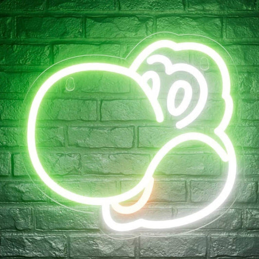 Fun Bright Green Yoshi LED Light Video Game Super Mario Decoration