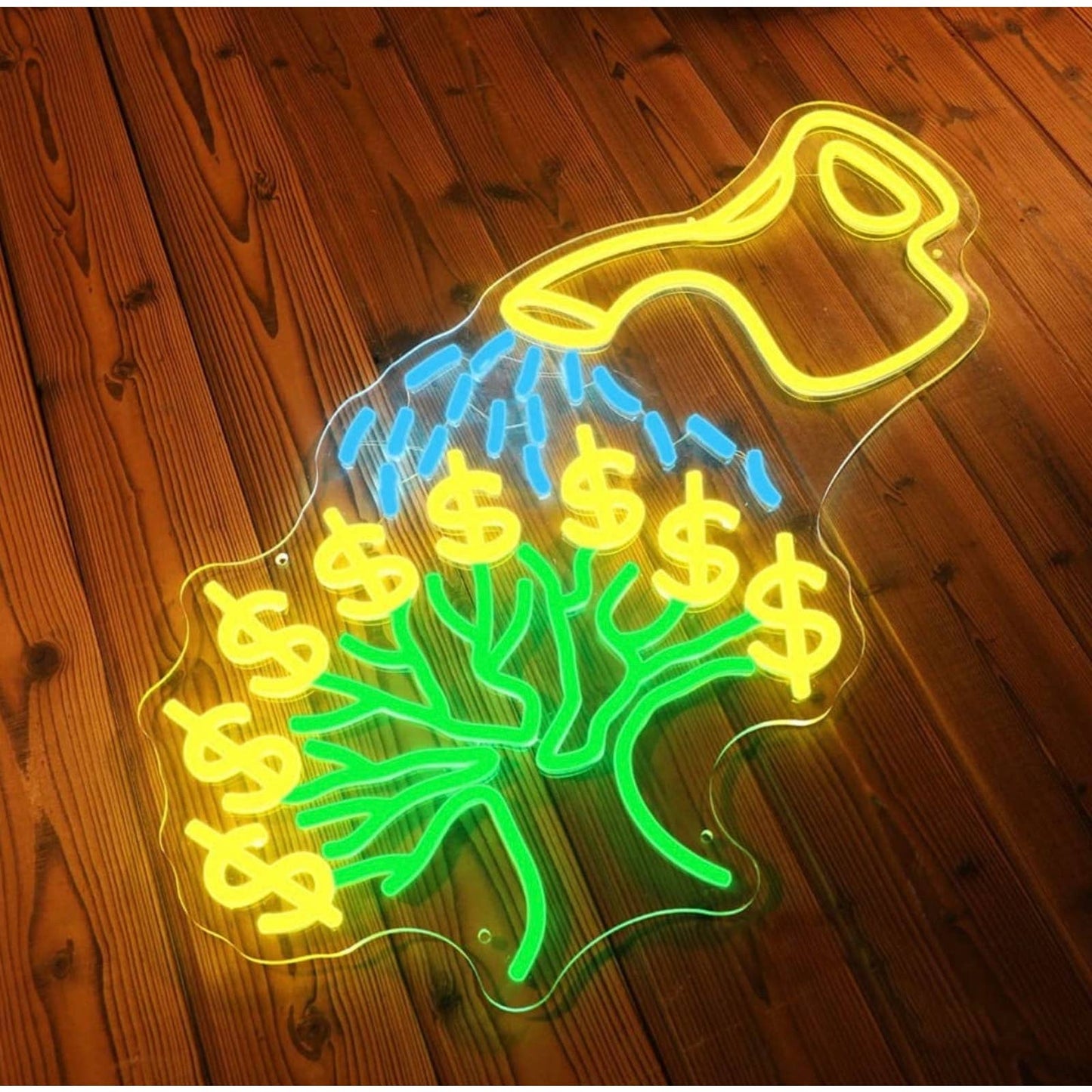 Fun Bright Money Tree LED Night Light Room Wall Decoration