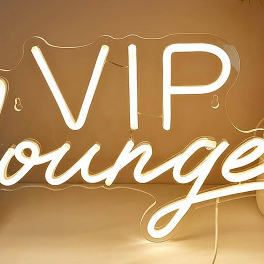 Simple Vivid Bright Warm White Modern VIP Lounge LED Night Light Bar Party Sign