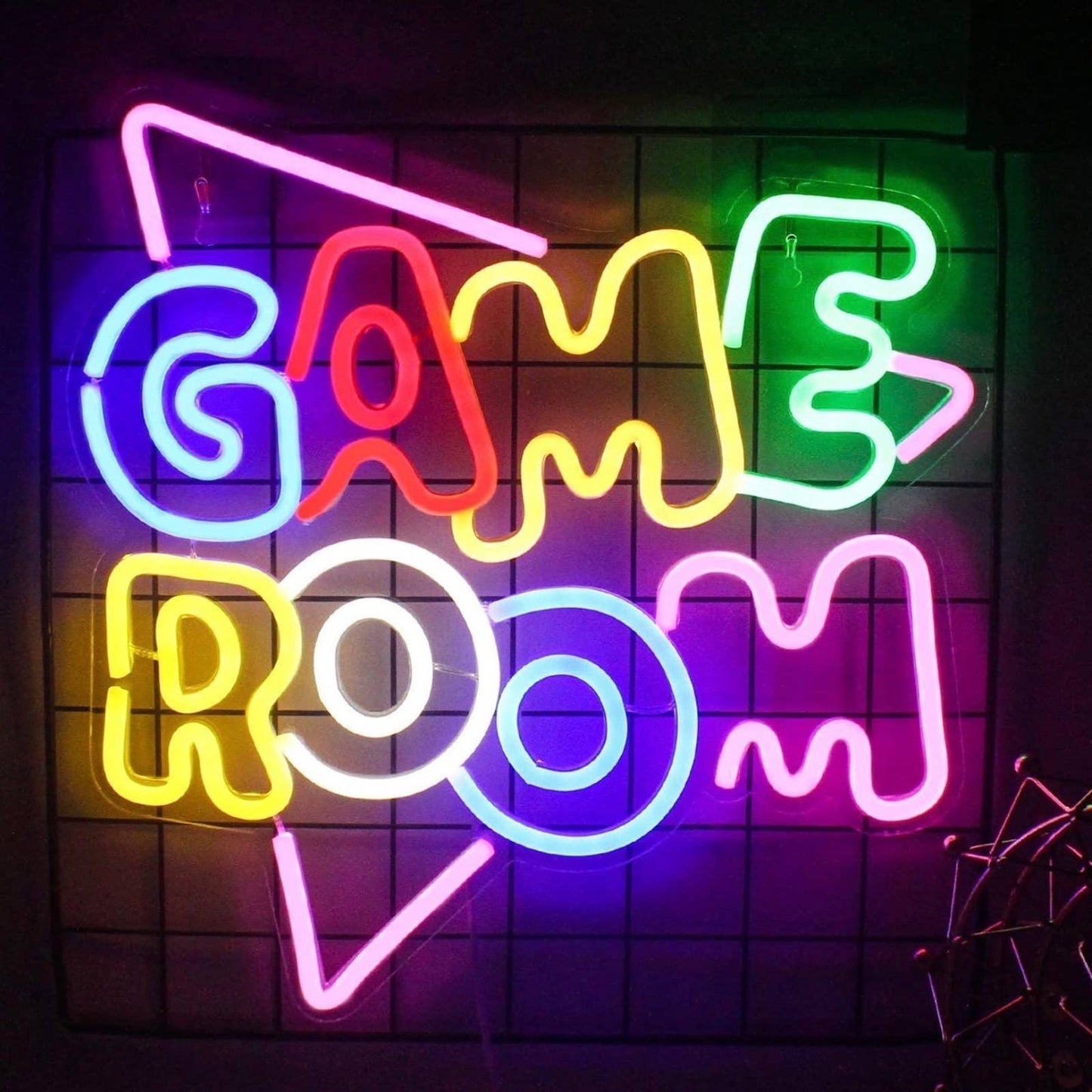 Super Fun & Bright Game Room LED Night Light Wall Decoration