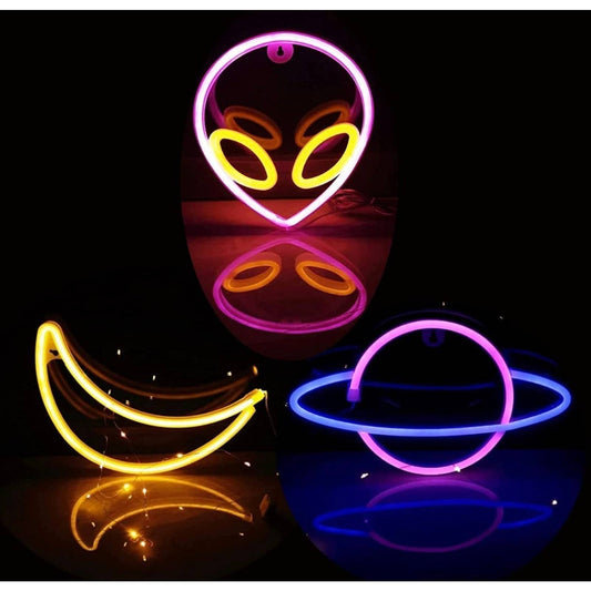 Bright Alien Planet Moon LED Light Bundle