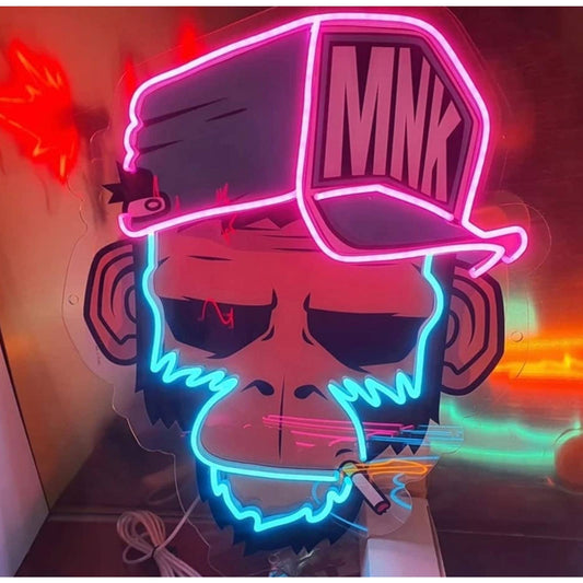 Fun Bright Vivid Street Monkey LED Night Light Room Wall Decoration