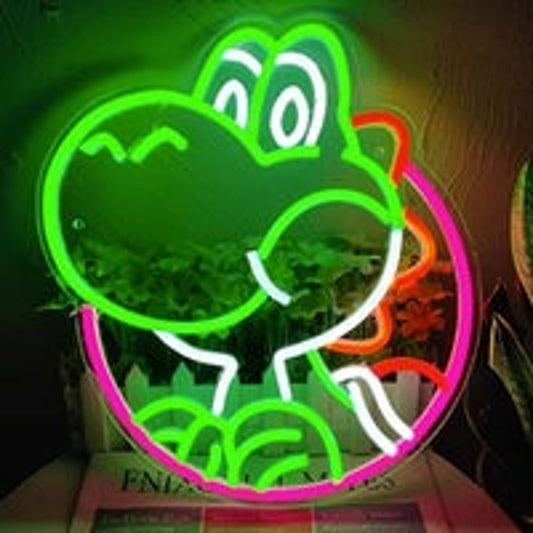 Fun Bright Colorful Yoshi LED Light Video Game Super Mario Decoration