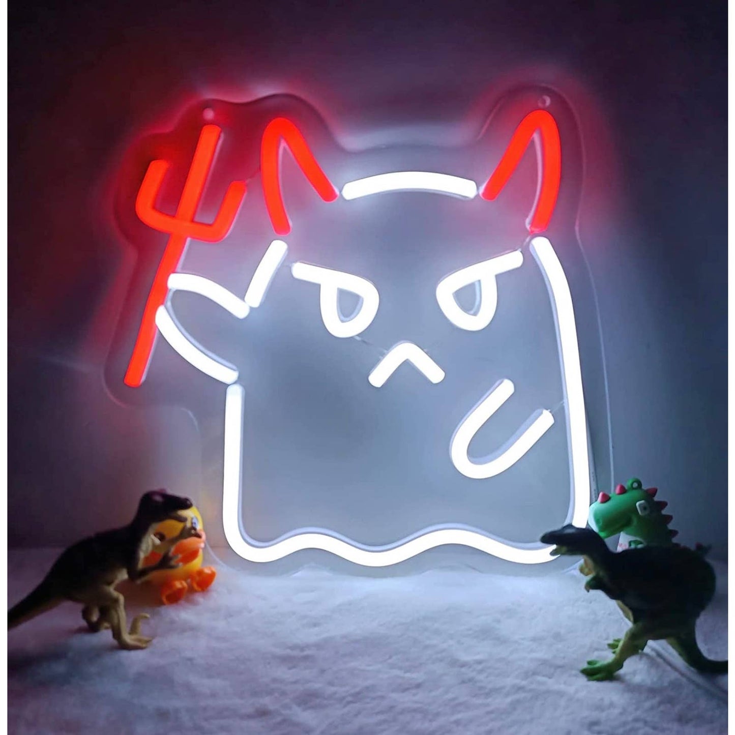 Fun Bright Evil Devil Baby Ghost LED Night Light Room Wall Decoration