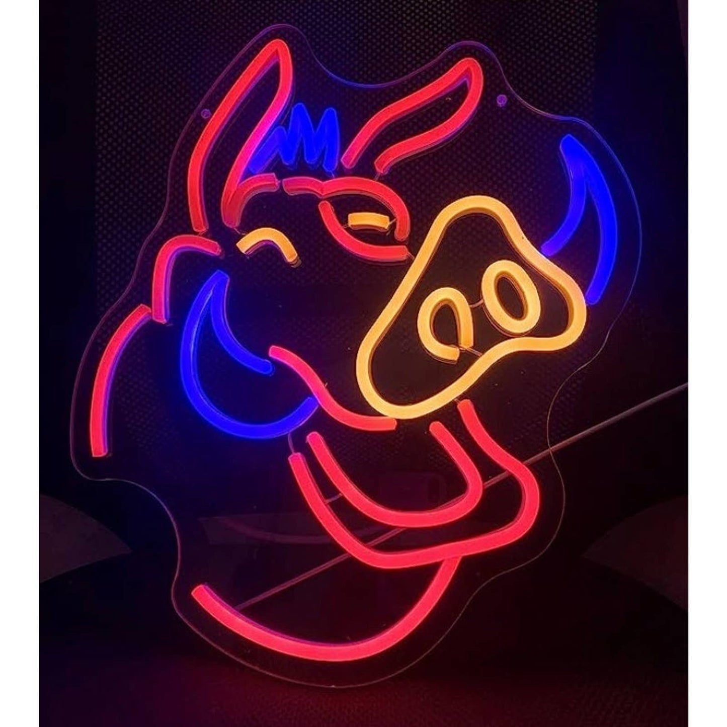 Fun Bright Colorful Lion King Pumba LED Night Light Room Wall Decor