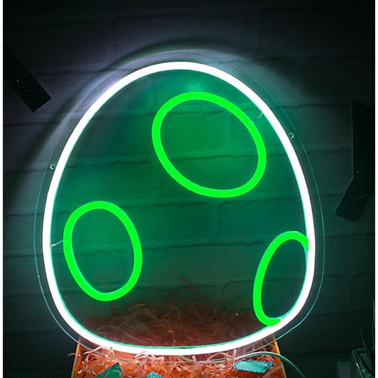 Fun Bright Super Mario Dinosaur Yoshi Egg LED Light Video Game Room Decor