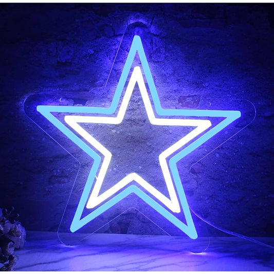 Vivid Bright Dallas Cowboys Logo LED Light Room Football Sport Decor