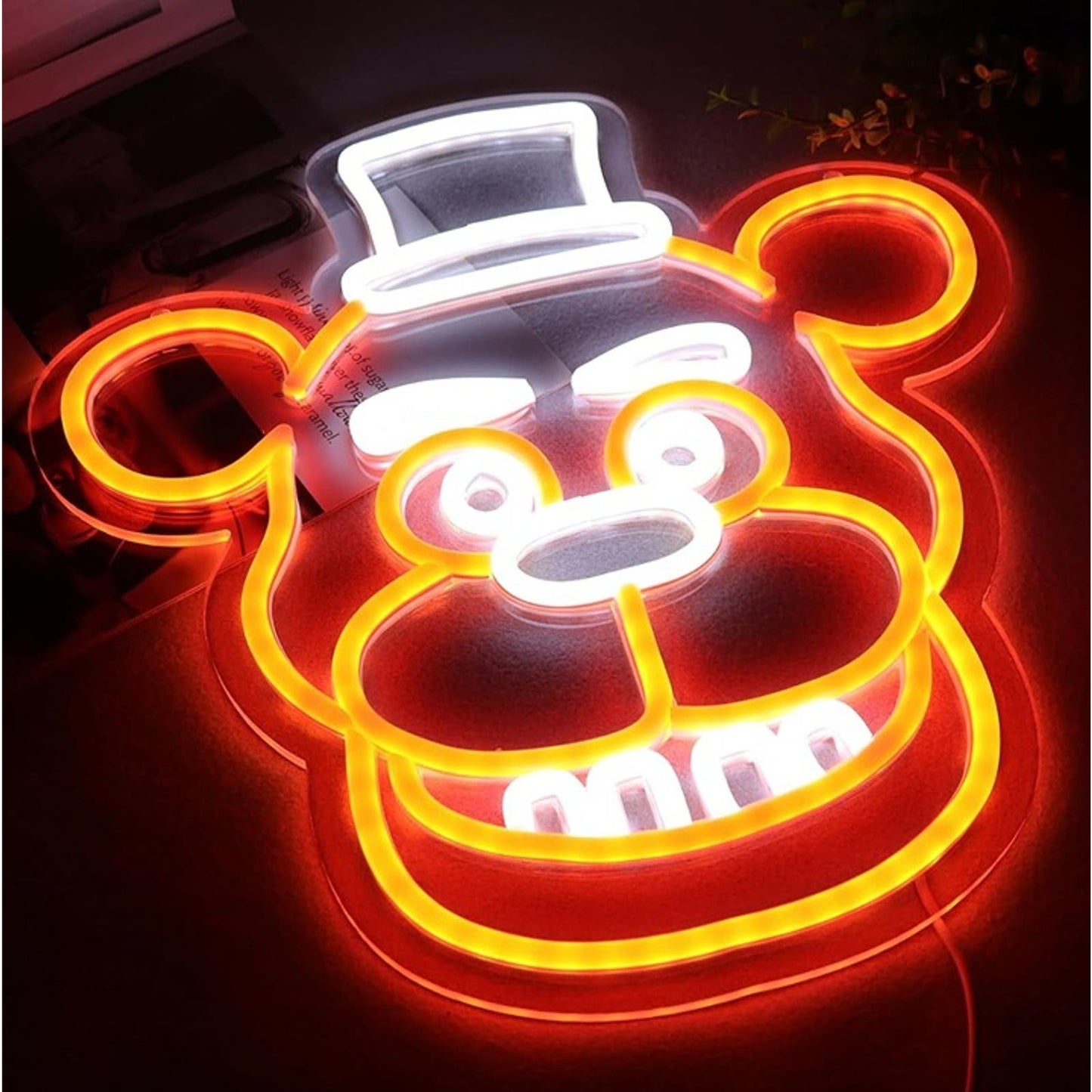 Fun Bright Five Nights At Freddy’s Bear LED Night Light Video Game Decor