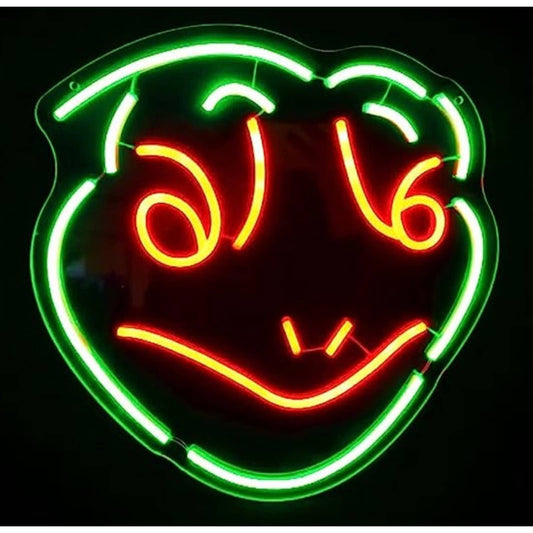 Fun Bright Vivid Bright Green Frog LED Night Light Room Wall Decoration