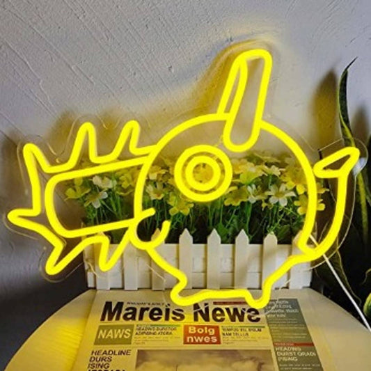 Fun Bright Yellow Pochita Devil Dog Chainsaw Man LED Night Light Anime Japan Dec