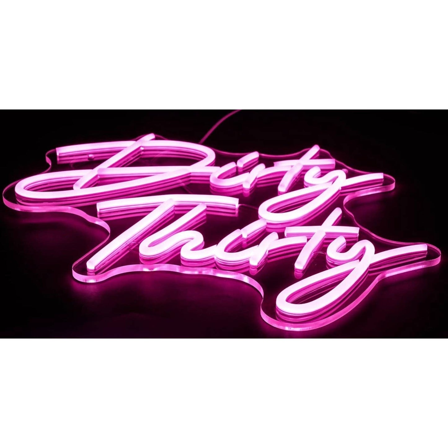 Fun Bright Pink “Dirty 30” LED Night Light Party Room Wall Decoration