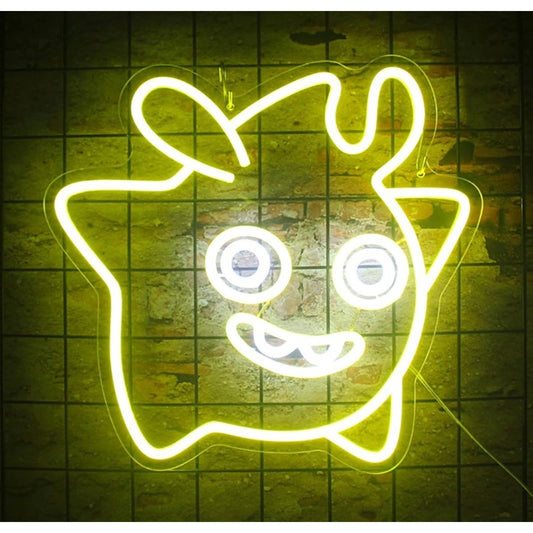 Fun Bright Crazy Baby Star Alien Kid LED Night Light Room Wall Decor