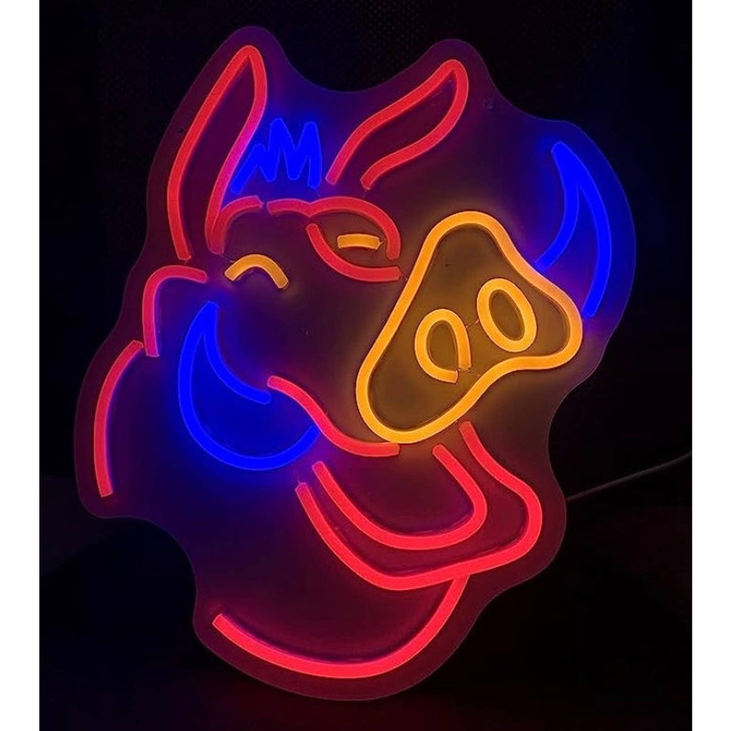 Fun Bright Colorful Lion King Pumba LED Night Light Room Wall Decor